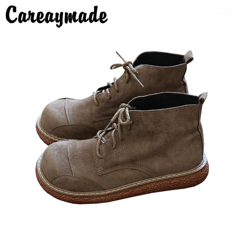 Careaymade-Mori women's art RETRO suede round top lace up thick soled shoes comfortable hoes,short boots and bare boots1, Black
Careaymade-Mori women's art RETRO suede round top lace up thick soled shoes comfortable hoes,short boots and bare boots1, Black
