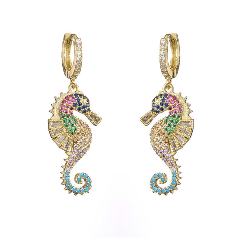 2020 New Fashion Colourful CZ Dangle Earrings For Women Girl Unique Design Lovely Seahorse Drop Earring Wholesale
2020 New Fashion Colourful CZ Dangle Earrings For Women Girl Unique Design Lovely Seahorse Drop Earring Wholesale