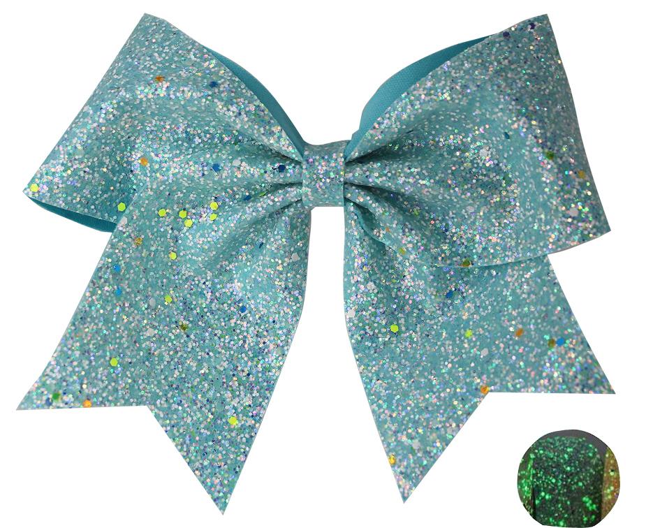 NEW CHRISTMAS Glowing 7" Cheer Hair Bow Luminous Elastic Rubber For Girl Chunky Glitter Leather Sheets Glow In The Dark
NEW CHRISTMAS Glowing 7" Cheer Hair Bow Luminous Elastic Rubber For Girl Chunky Glitter Leather Sheets Glow In The Dark