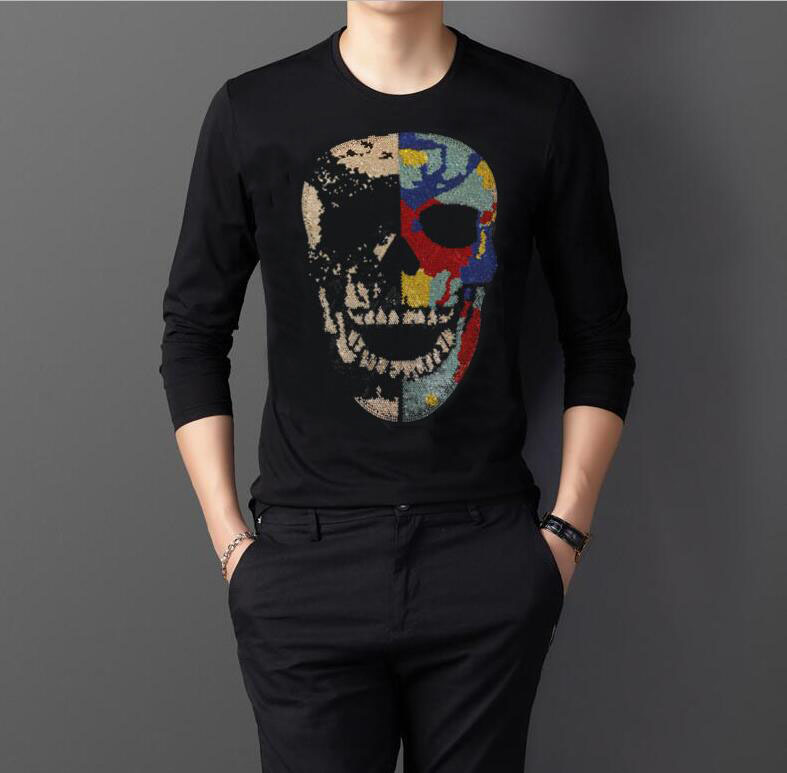 Male Long Casual Shirt High-quality Rhinestones, Top-fashion New Style T-shirts. K03o, The shown
Male Long Casual Shirt High-quality Rhinestones, Top-fashion New Style T-shirts. K03o, The shown