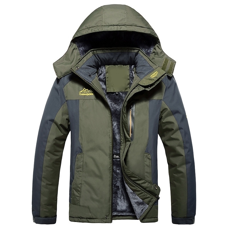 Winter Men Overcoat Hooded Waterproof Male Bomber Jakcet Thicken Warm Casual Men Jacket Fashion Plus Size 6xl Zipper Outerwear 201218