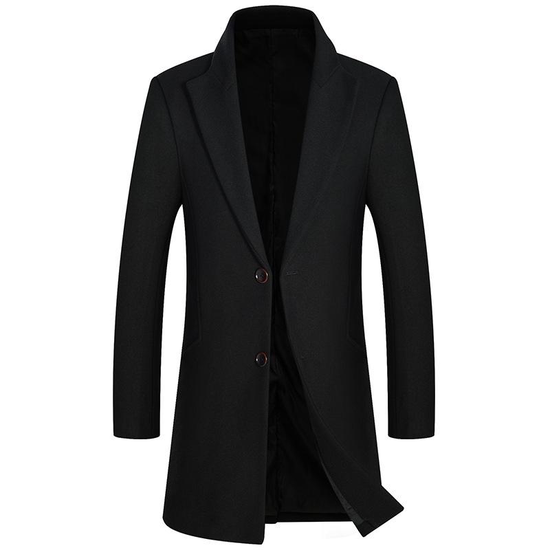 New Arrival Fashion Autumn Winter Woolen Coat Thickened Men Long Overcoat Casual Single Breasted Plus Size M L XL 2XL 3XL, Black
New Arrival Fashion Autumn Winter Woolen Coat Thickened Men Long Overcoat Casual Single Breasted Plus Size M L XL 2XL 3XL, Black