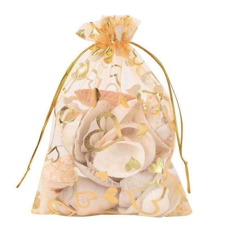 100Pcs 9x12cm Sheer Drawstring Heart Organza Jewelry Pouches Wedding Party Christmas Favor Gift Bags (Gold
100Pcs 9x12cm Sheer Drawstring Heart Organza Jewelry Pouches Wedding Party Christmas Favor Gift Bags (Gold