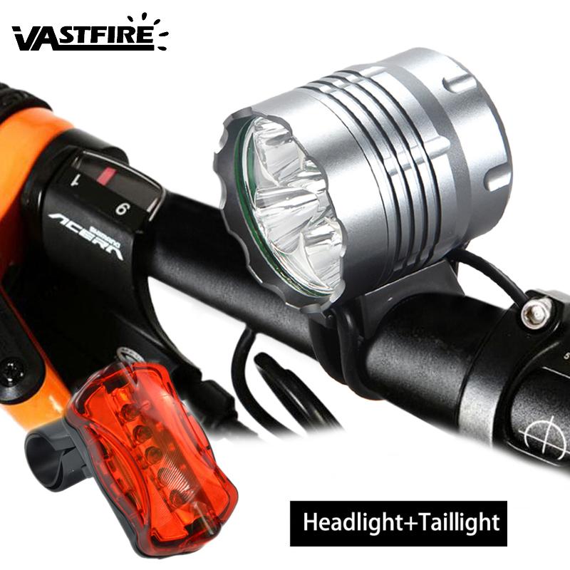 Bike Lights 10000Lm 5x XM-L T6 LED Cycling Lamp 3 Modes Headlamp MTB Road Headlight Bicycle Accessories+Battery + Rear Light
Bike Lights 10000Lm 5x XM-L T6 LED Cycling Lamp 3 Modes Headlamp MTB Road Headlight Bicycle Accessories+Battery + Rear Light