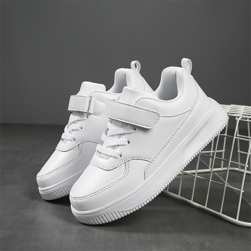 Casual Kids Shoes Waterproof Sneakers Children White Shoes Flats Antislip Girls Trainers Classic Fashion Children Leather Shoes 201112
Casual Kids Shoes Waterproof Sneakers Children White Shoes Flats Antislip Girls Trainers Classic Fashion Children Leather Shoes 201112