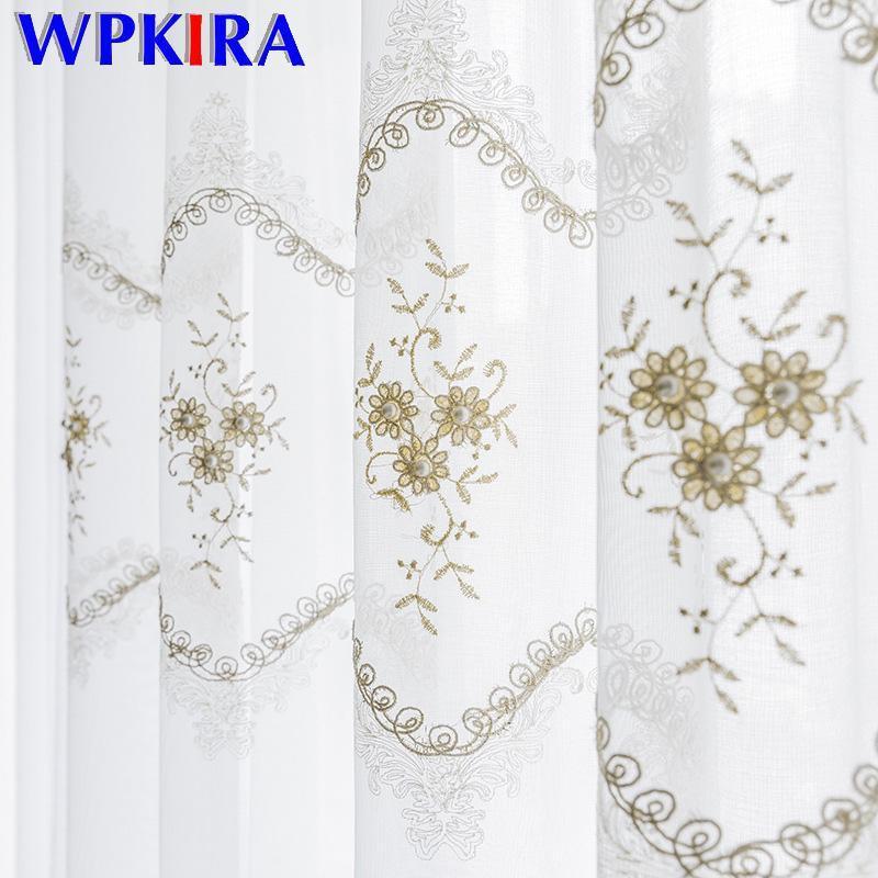 Floral Embroidered With Pearl White Tulle Curtain for Living room Decor Door Window Drapes Sheer Voile Curtain for Bedroom A08331
Floral Embroidered With Pearl White Tulle Curtain for Living room Decor Door Window Drapes Sheer Voile Curtain for Bedroom A08331