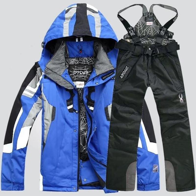 Men Warm Snowboarding Suits Men Winter Ski Suit Male Waterproof Breathable Snow Jacket Pant Ski Sets set de snowboard 201109