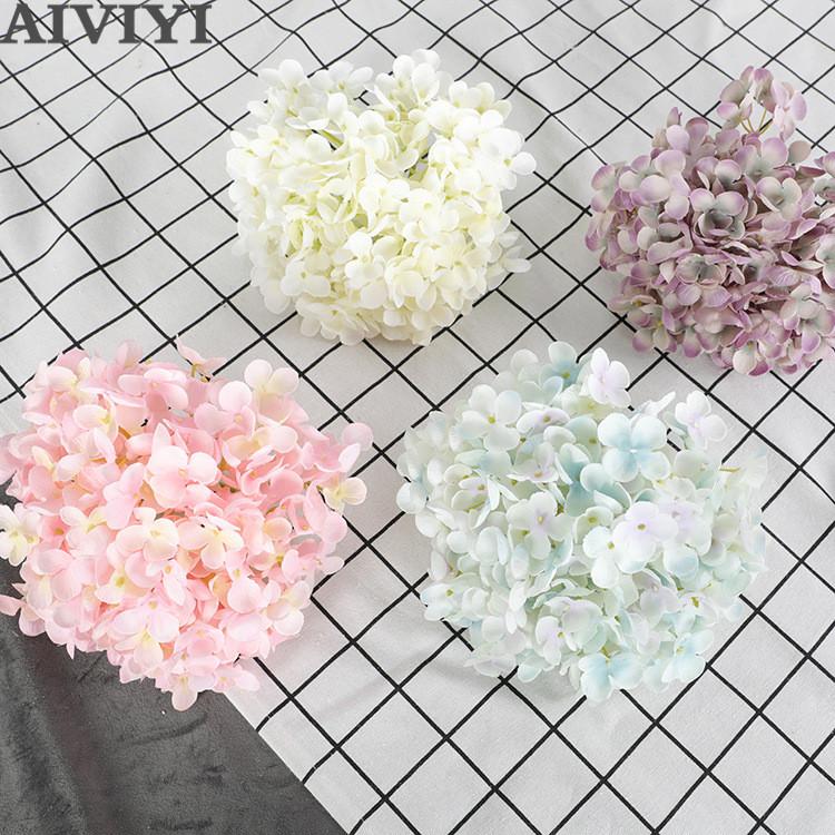 DIY 19cm hydrangea craft artificial flower head silk flower home wedding party decoration cheap, Blue
DIY 19cm hydrangea craft artificial flower head silk flower home wedding party decoration cheap, Blue
