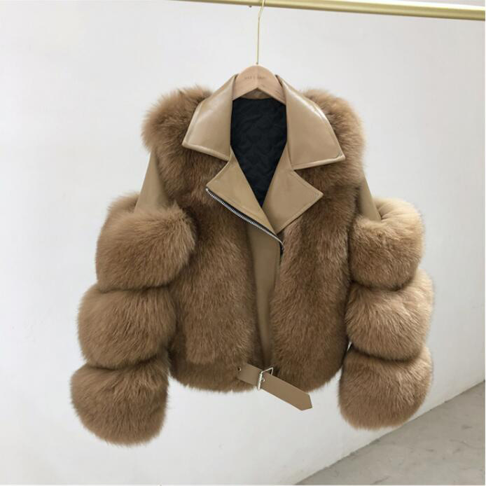 Brand 2020 Luxury Fur Coat Winter Jacket Women Natural Fur Genuine Leather Locomotive Outerwear Streetwear Thick Warm, Beige
Brand 2020 Luxury Fur Coat Winter Jacket Women Natural Fur Genuine Leather Locomotive Outerwear Streetwear Thick Warm, Beige