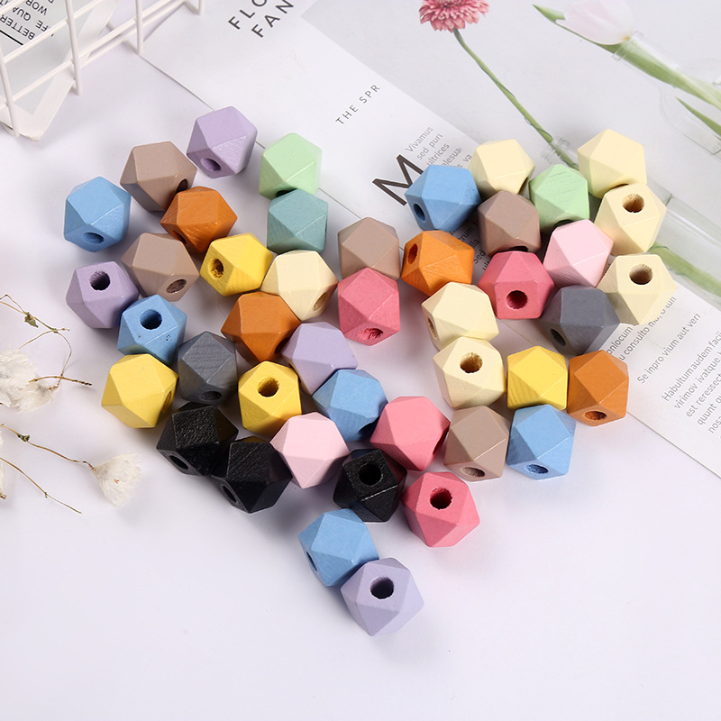 100pcs/lot 20mm Faceted Cutting Octagonal Wood Beads Mix Candy Color Geometric Natural Wooden Beads DIY Children Bracelet Necklace
100pcs/lot 20mm Faceted Cutting Octagonal Wood Beads Mix Candy Color Geometric Natural Wooden Beads DIY Children Bracelet Necklace