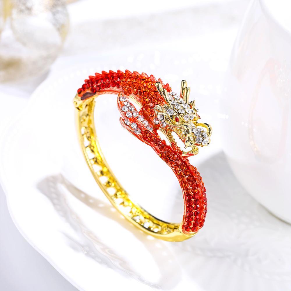 Tuliper Luxury Bangles For Women Pulseras Dragon Animal Bracelet Gold Crystal Rhinestone Party Jewelry Indian Femme Mujer 201211
Tuliper Luxury Bangles For Women Pulseras Dragon Animal Bracelet Gold Crystal Rhinestone Party Jewelry Indian Femme Mujer 201211