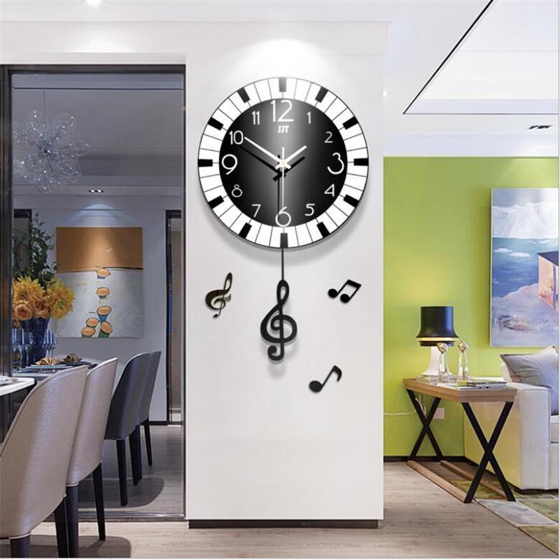 Nordic music elements wood swing wall clock living room modern minimalist imitation piano bedroom mute home clock wall chart1
Nordic music elements wood swing wall clock living room modern minimalist imitation piano bedroom mute home clock wall chart1