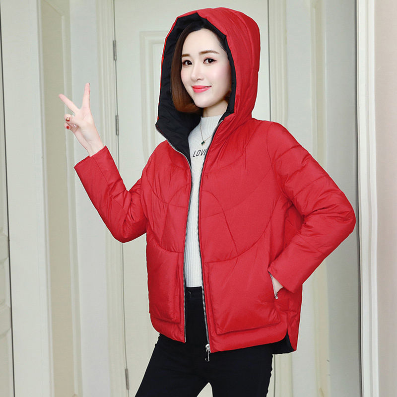 Winter Warm Hooded Coats Women Casual Jackets New Fashion Double Pocket Thick Cotton Parka Female Outerwear Coat P241 201027