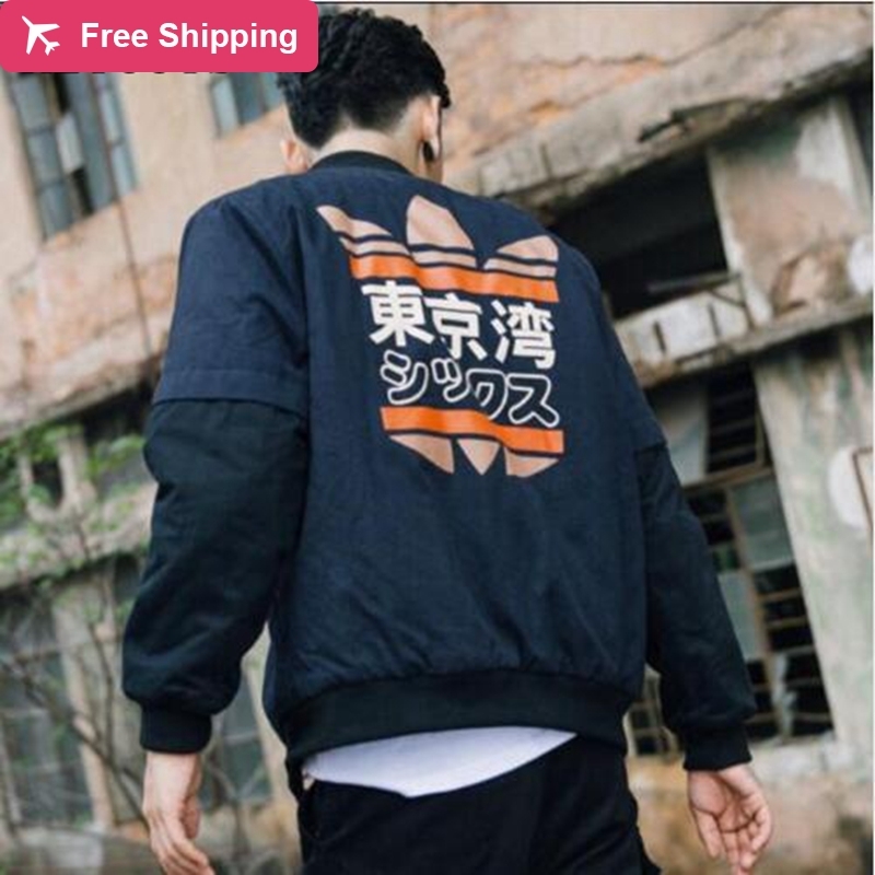 Spring Men Bomber MA1 Tokyo Bay Military Flight Male jackets Flying jacket Outwear printing Faculty Coats, Black
Spring Men Bomber MA1 Tokyo Bay Military Flight Male jackets Flying jacket Outwear printing Faculty Coats, Black