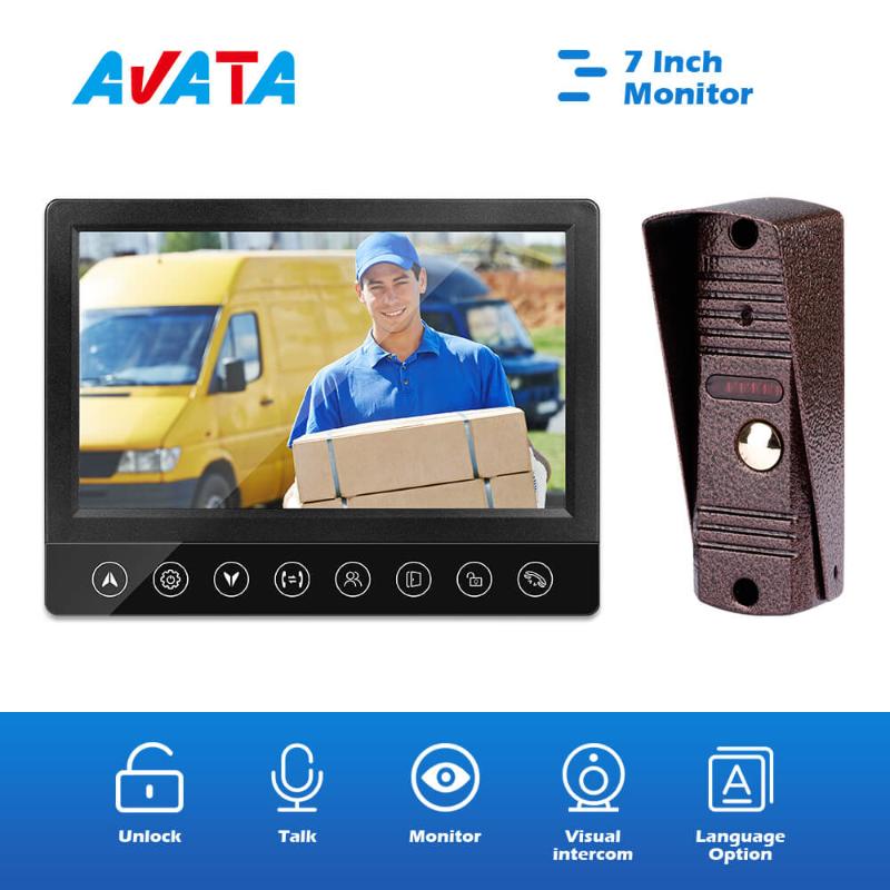 Video Intercoms for the Apartment Doorphone Support Real-time Monitor Talk Unlock with IP65 Waterproof IR Night Vision Doorbell 
Video Intercoms for the Apartment Doorphone Support Real-time Monitor Talk Unlock with IP65 Waterproof IR Night Vision Doorbell
