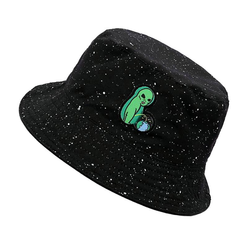 Cloches Fashion Cotton Alien Embroidery Bucket Hat Outdoor Travel Hats Sun Cap Men And Women Fisherman Caps Panama, Black
Cloches Fashion Cotton Alien Embroidery Bucket Hat Outdoor Travel Hats Sun Cap Men And Women Fisherman Caps Panama, Black