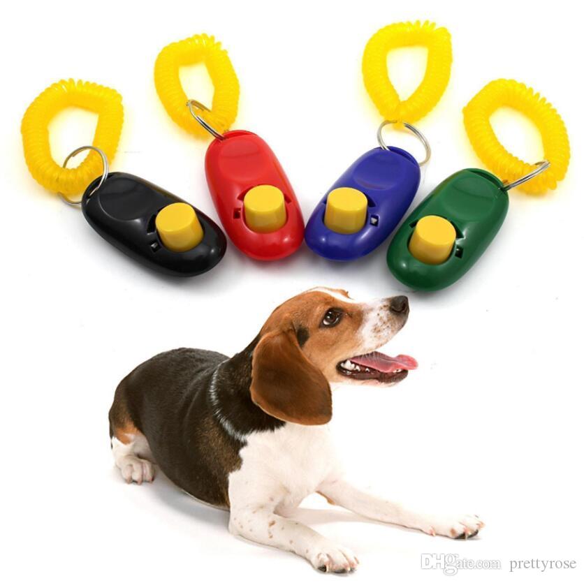 Pet Cat Dog Training Clicker Universal Animal Dog Trainer Sound Obedience Aid Wrist Strap Training Tool Pet Supplies Dog Accessories