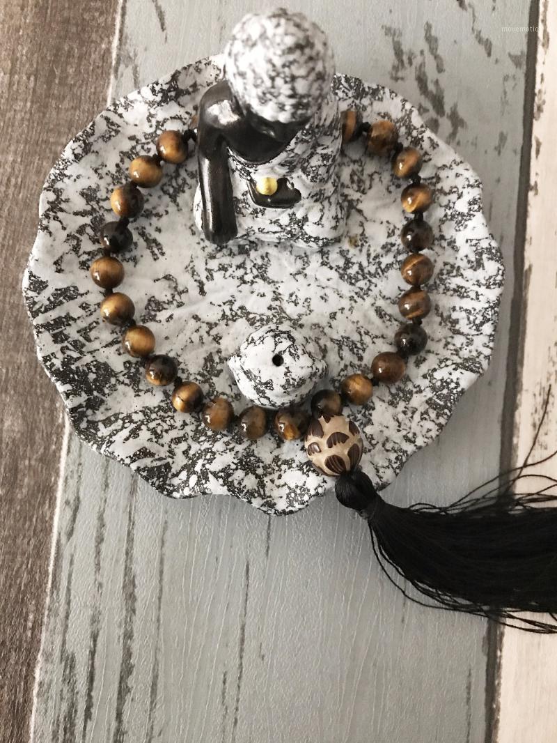 Hand Knotted Mala Mini Rosaries Bracelets 8MM Yellow Tiger Eye Bracelet Energy Prayer Bracelets Gift For Friend Yoga Bracelet1
Hand Knotted Mala Mini Rosaries Bracelets 8MM Yellow Tiger Eye Bracelet Energy Prayer Bracelets Gift For Friend Yoga Bracelet1