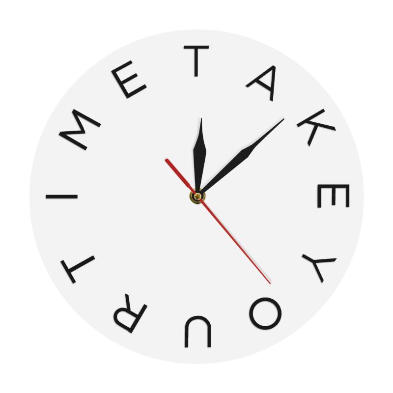 Modern Motto Swiss Scandinavian Take Your Time Minimal Art Wall Clock 12 Letters 12 Hours Unique Wall Clock Motivational Gift
Modern Motto Swiss Scandinavian Take Your Time Minimal Art Wall Clock 12 Letters 12 Hours Unique Wall Clock Motivational Gift