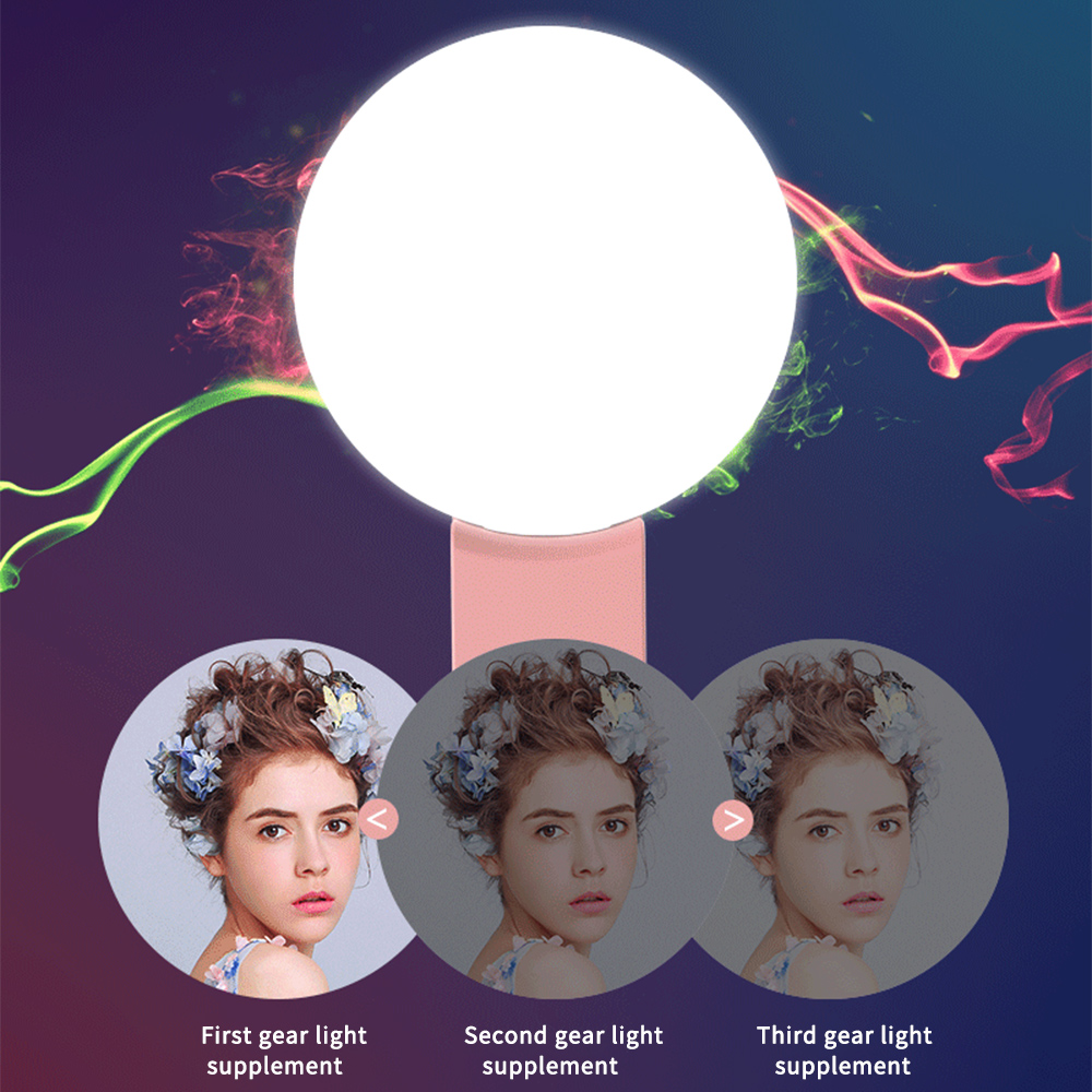 USB charge LED Selfie Ring Light for Iphone Supplementary Lighting Selfie Enhancing Fill Light For Phones Samsung Portable Clip Lamp