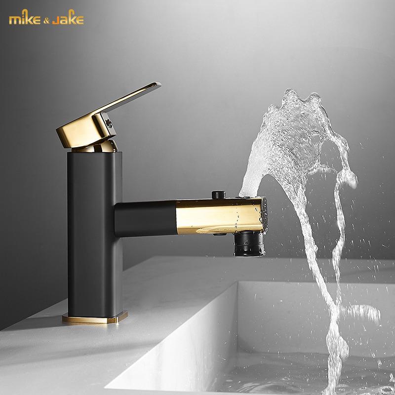 Bathroom gold black basin faucet pull out brass bathroom faucet single handle water tap gold black sink tall tap cold hot
Bathroom gold black basin faucet pull out brass bathroom faucet single handle water tap gold black sink tall tap cold hot