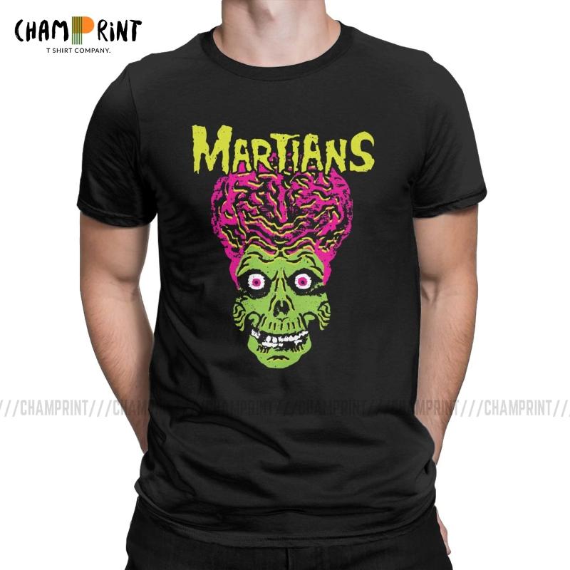 Men's T-Shirts Martians T Shirt For Men Cotton Funny Crew Neck Mars Attacks Movie Alien Tees Short Sleeve Clothes Plus Size, White;black
Men's T-Shirts Martians T Shirt For Men Cotton Funny Crew Neck Mars Attacks Movie Alien Tees Short Sleeve Clothes Plus Size, White;black