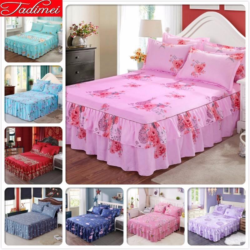Flower Pattern Pink Skirts Adult Couple Kids Girl Bed Sheet Single Twin Queen King Big Size Bed Cover 1.5m 1.8m 2.0m Bedspreads, Color 15
Flower Pattern Pink Skirts Adult Couple Kids Girl Bed Sheet Single Twin Queen King Big Size Bed Cover 1.5m 1.8m 2.0m Bedspreads, Color 15