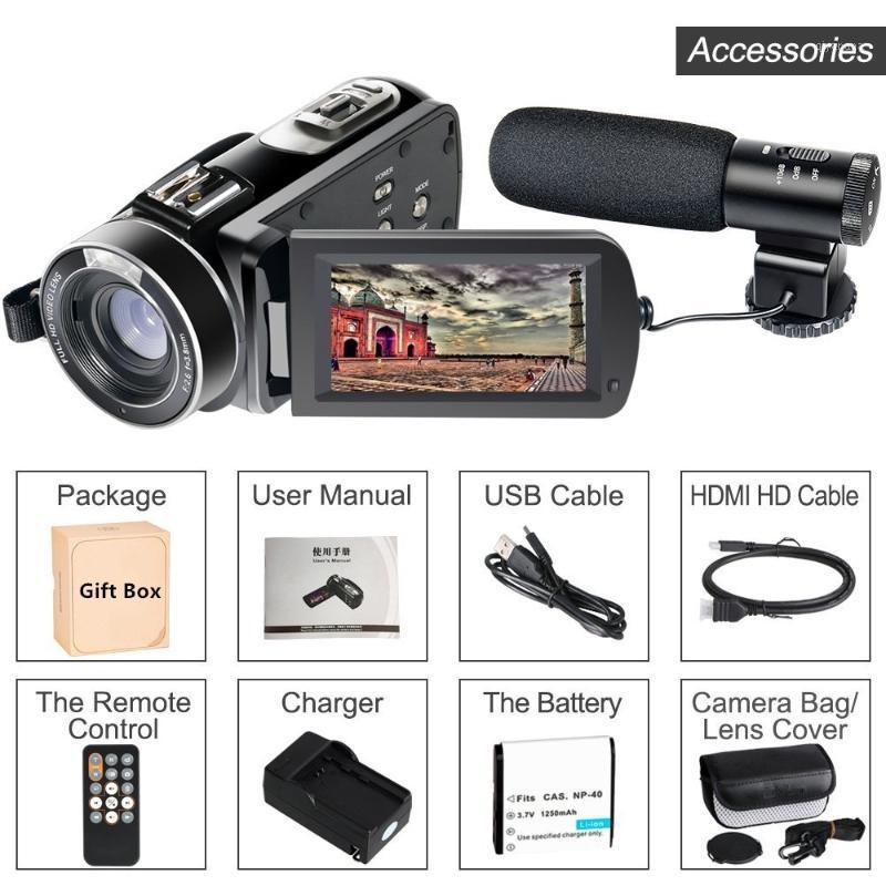 Free Shipping Hot Wifi Camcorder Full HD 1080P 30FPS Portable Digital Video Camera with External Microphone (HDV-Z20)1, Standard
Free Shipping Hot Wifi Camcorder Full HD 1080P 30FPS Portable Digital Video Camera with External Microphone (HDV-Z20)1, Standard