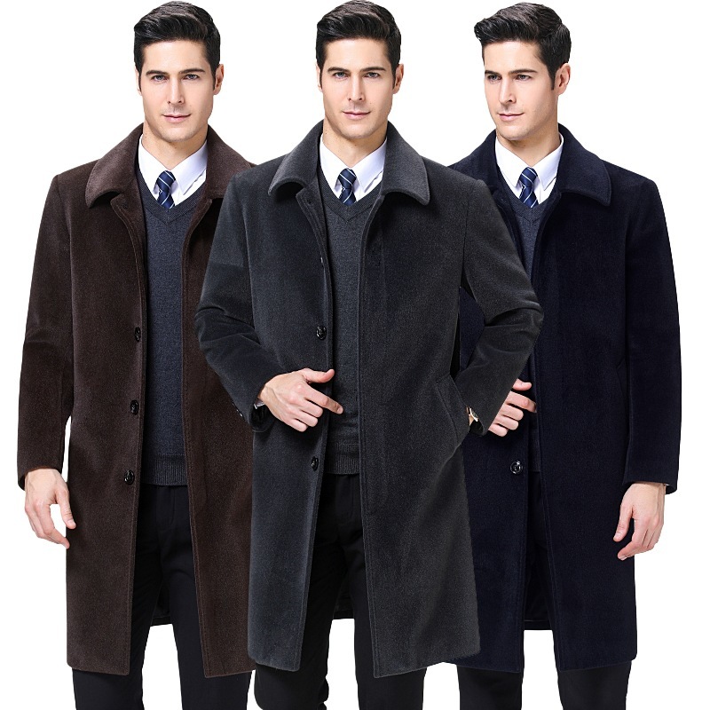 Winter New Jacket of High Quality Casual Wool Thin Woolen Trench Coat Fashion Mark Men's Clothes 195 Q9ym, Brown
Winter New Jacket of High Quality Casual Wool Thin Woolen Trench Coat Fashion Mark Men's Clothes 195 Q9ym, Brown