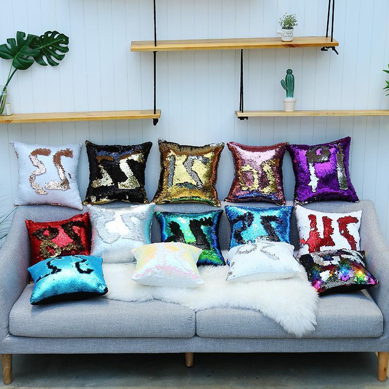 Glitter Sequin Pillowcase Glitter Mermaid Cushion Cover Pillow Magical Throw Pillow Case Home Decorative Car Sofa Pillowcase, Remark style
Glitter Sequin Pillowcase Glitter Mermaid Cushion Cover Pillow Magical Throw Pillow Case Home Decorative Car Sofa Pillowcase, Remark style