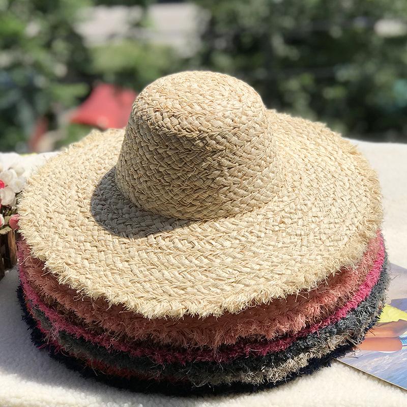 2021 Handmade Women Straw Sun Hats Large Wide Brim Gilrs High Quality Natural Raffia Panama Beach Straw Caps For Holiday 9 color, Orange
2021 Handmade Women Straw Sun Hats Large Wide Brim Gilrs High Quality Natural Raffia Panama Beach Straw Caps For Holiday 9 color, Orange