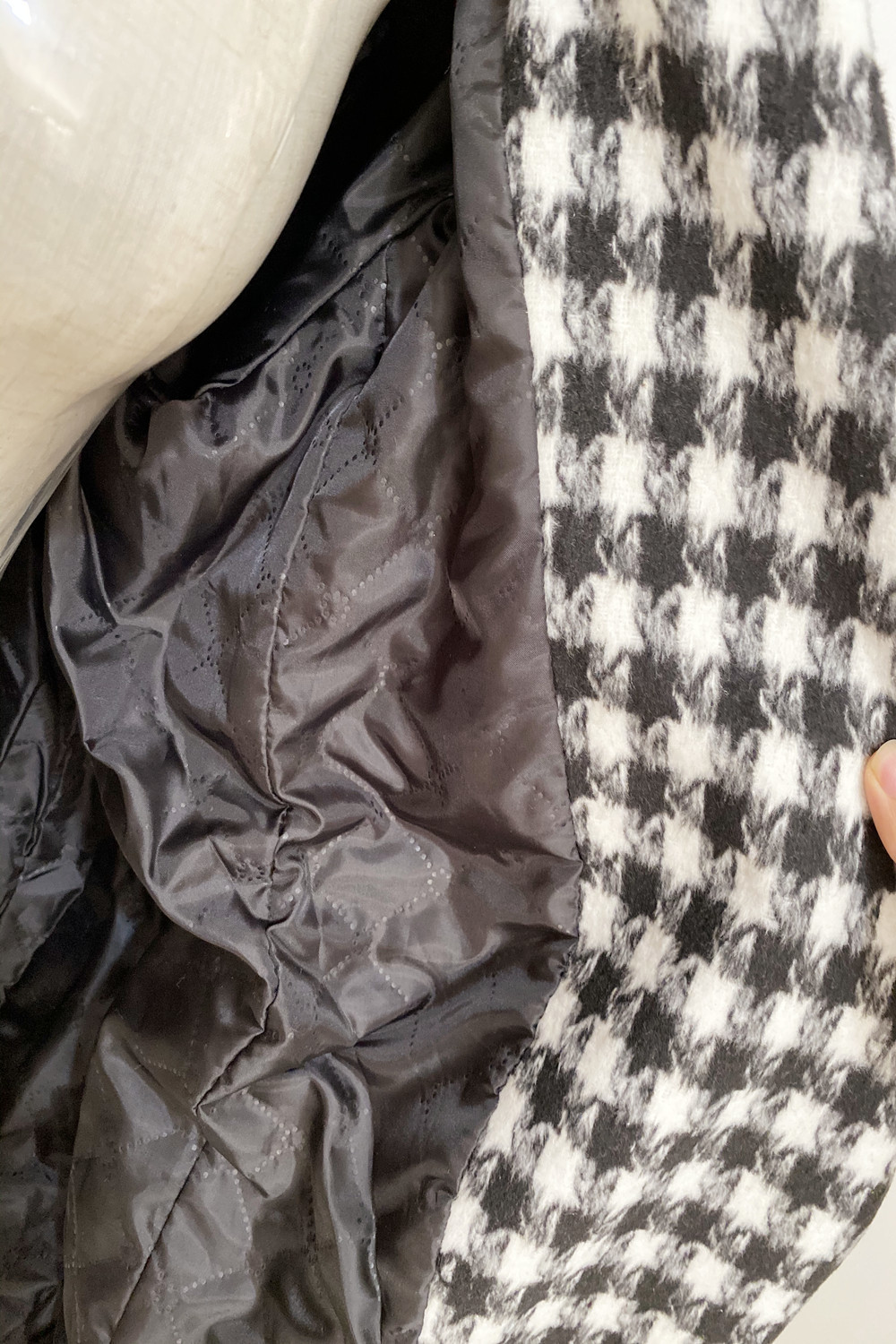 Women's woolen coat mid-length women's 2020 autumn and winter new thick woolen coat contrast color woolen coat LJ201128