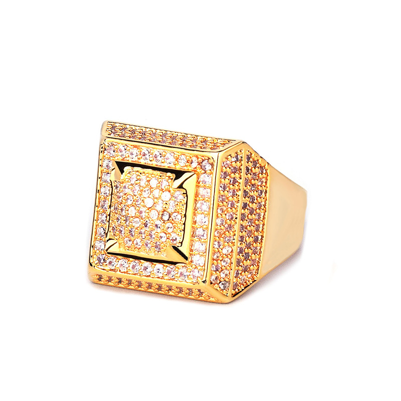 Bling Bling Cubic Zircon Ring Copper Material Gold Silver Color Iced Full CZ Hip Hop Rings Fashion Jewelry Accessories Men's Gift
Bling Bling Cubic Zircon Ring Copper Material Gold Silver Color Iced Full CZ Hip Hop Rings Fashion Jewelry Accessories Men's Gift