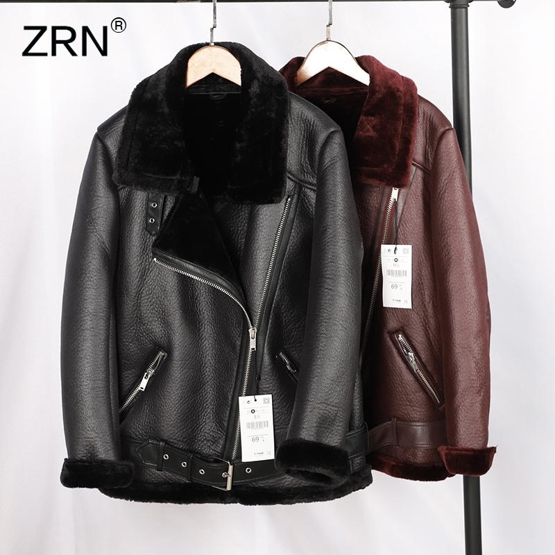 Women Fashion Winter Warm Coats Thicken Faux Leather Fur Coat Female Fur Lining Leather Jacket Aviator Jacket casaco feminino 210201, Black
Women Fashion Winter Warm Coats Thicken Faux Leather Fur Coat Female Fur Lining Leather Jacket Aviator Jacket casaco feminino 210201, Black