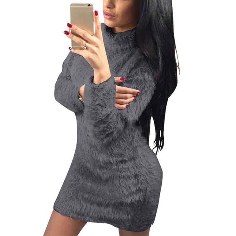 Solid Color Dresses for Women Round Neck Long Sleeve Velvet Vestidos Autumn Winter Warm Fleece Simple Mini Pullovers Dress, Pink
Solid Color Dresses for Women Round Neck Long Sleeve Velvet Vestidos Autumn Winter Warm Fleece Simple Mini Pullovers Dress, Pink