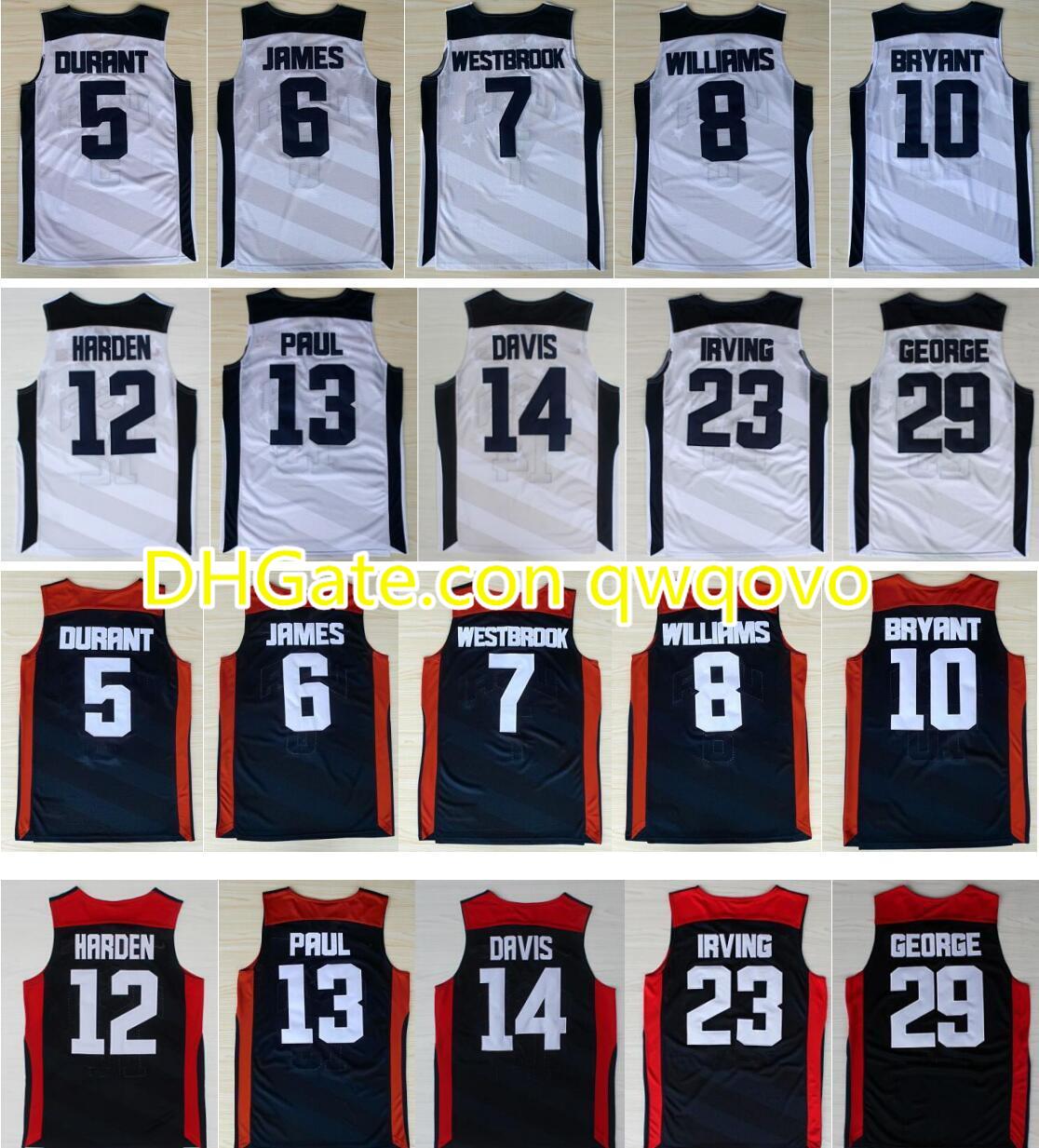 2012 Dream Team Kevin 5 Durant LeBron 6 James 10 Bryant Chris Paul Harden Williams Westbrook Davis Blue White NCAA Basketball Jerseys, Only #33
2012 Dream Team Kevin 5 Durant LeBron 6 James 10 Bryant Chris Paul Harden Williams Westbrook Davis Blue White NCAA Basketball Jerseys, Only #33