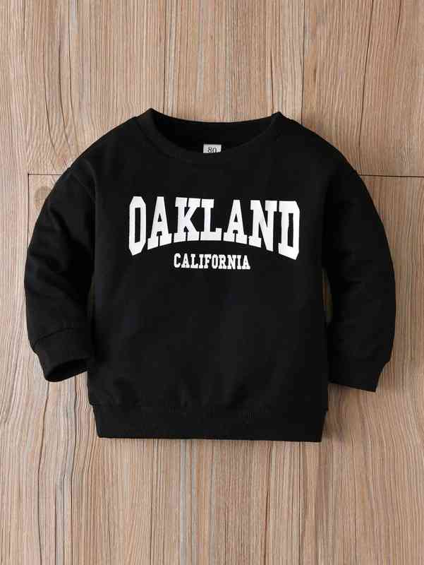 Baby Letter Graphic Pullover SHE