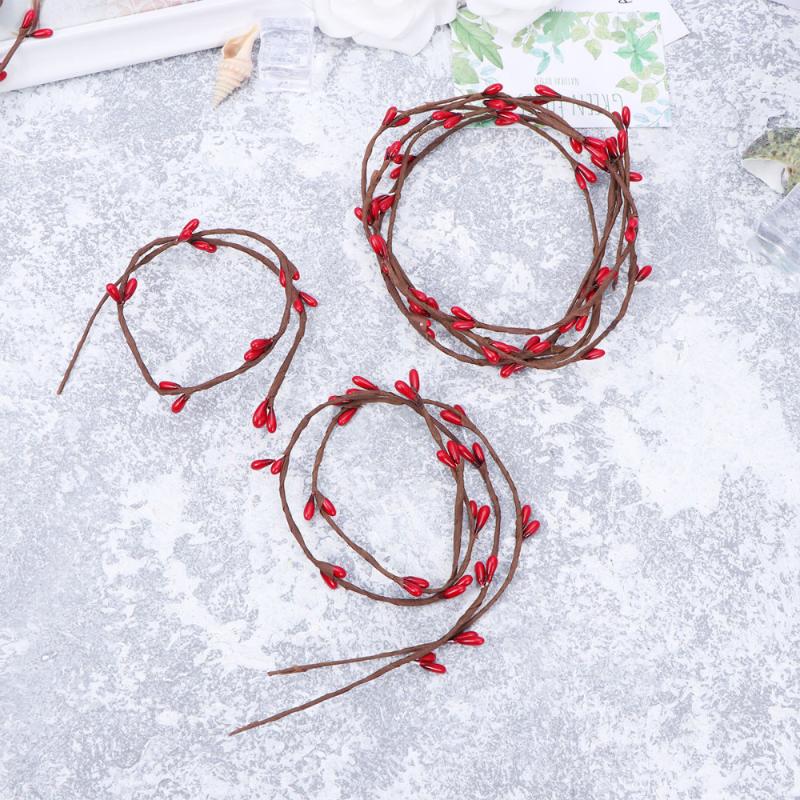 100 Pcs 40cm Artificial Red Berries Rattan Fruit Berry Flower Christmas DIY Home Decor Ornament for Vase Basket Wreath
100 Pcs 40cm Artificial Red Berries Rattan Fruit Berry Flower Christmas DIY Home Decor Ornament for Vase Basket Wreath