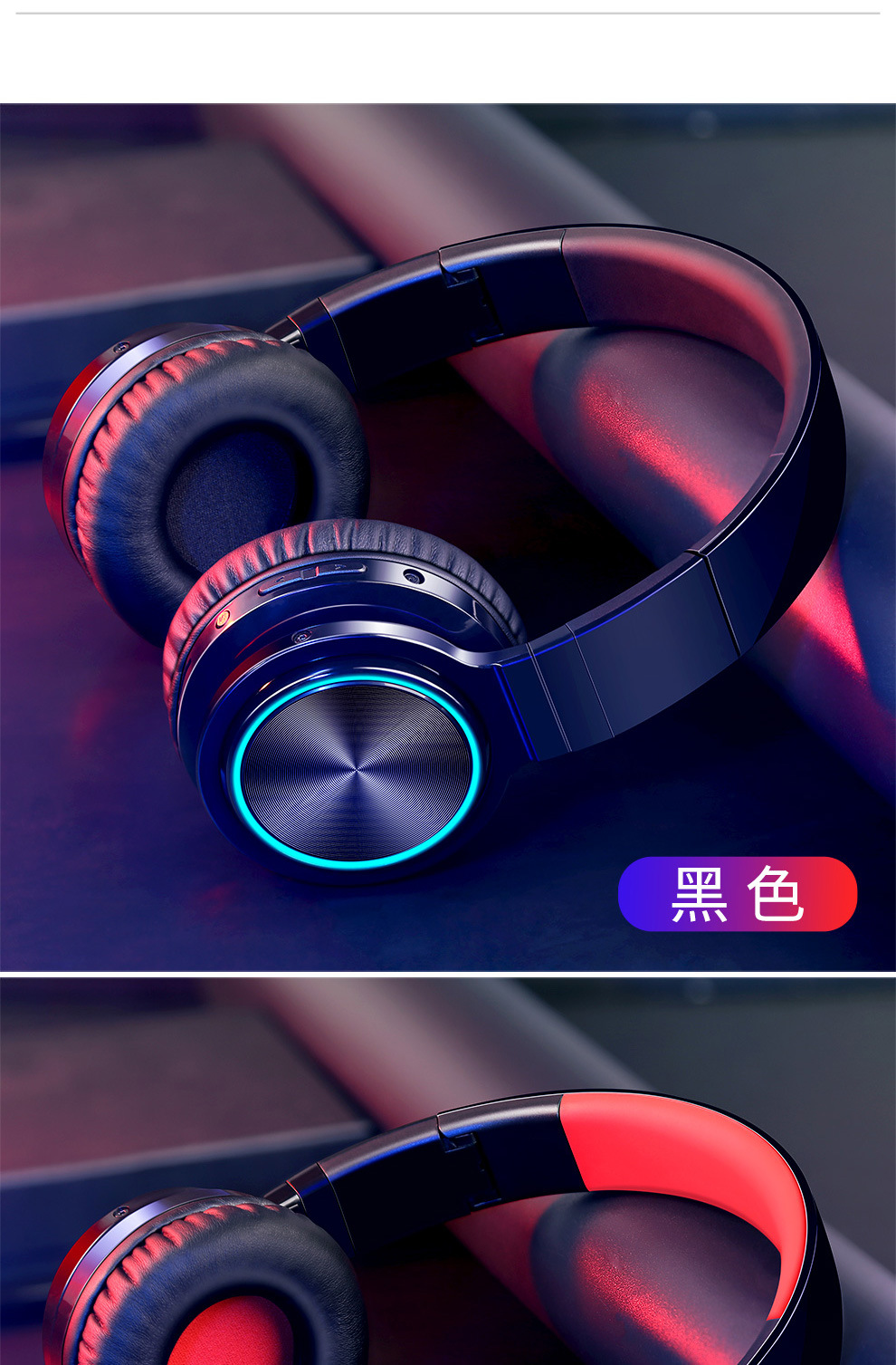 B12 Bluetooth Headphones Over Ear with Mic 36H Playtime SNR Sensitivity 108dB,Distortion Degree 3%,Hi-Fi Stereo Bluetooth 5.0 Supoort TF Car