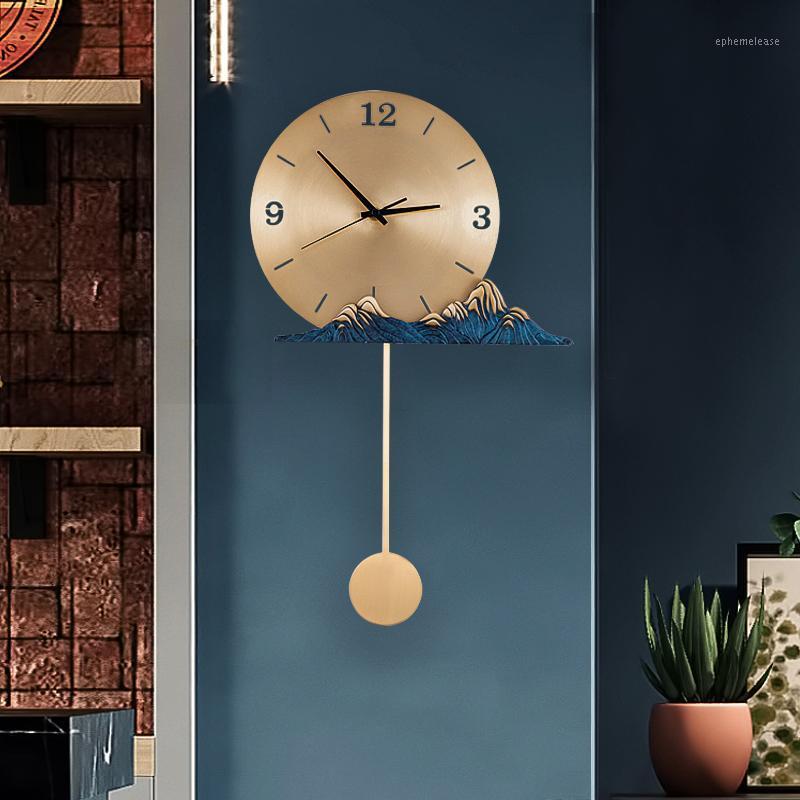Chinese Pendulum Wall Clock Fashion Copper Simple Art Luxury Wall Clock Vintage Mute Round Relog De Pared Home Decoration 60WC1
Chinese Pendulum Wall Clock Fashion Copper Simple Art Luxury Wall Clock Vintage Mute Round Relog De Pared Home Decoration 60WC1
