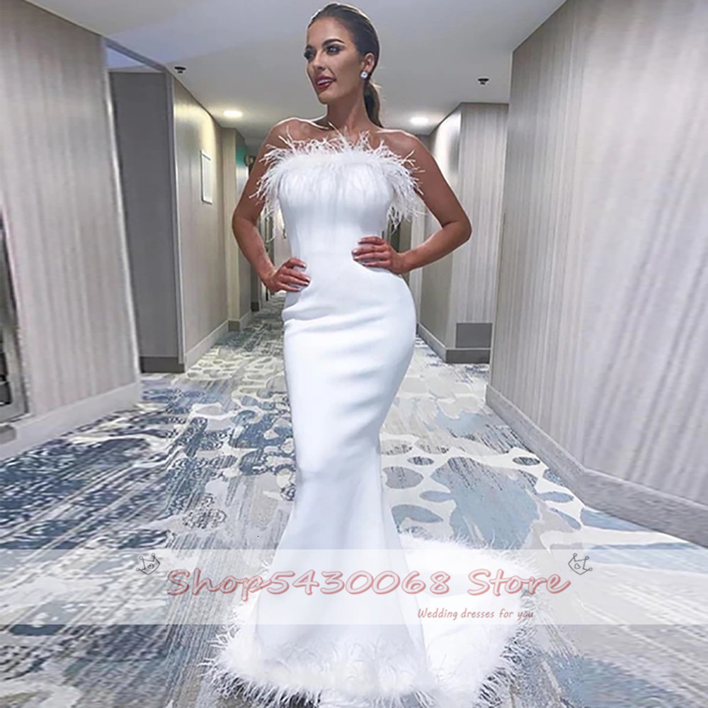 2021 New Sexy Strapless Mermaid with No Backs Dresses Plain Dress Vintage Wedding Gowns 5B8O, Ivory 
2021 New Sexy Strapless Mermaid with No Backs Dresses Plain Dress Vintage Wedding Gowns 5B8O, Ivory