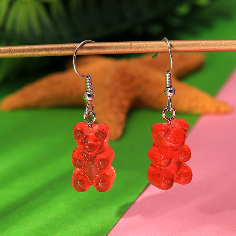 1 Pair Creative Cute Mini Gummy Bear Earrings Minimalism Cartoon Design Female Ear Hooks Danglers Jewelry Gift earring for women
1 Pair Creative Cute Mini Gummy Bear Earrings Minimalism Cartoon Design Female Ear Hooks Danglers Jewelry Gift earring for women