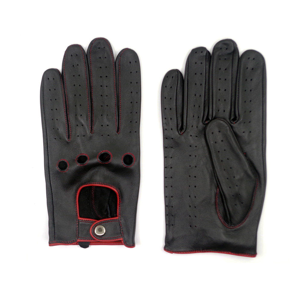 Harssidanzar Men's Gloves Genuine Leather Thin Driving Gloves Unlined LJ201221