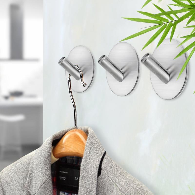 Stainless Steel Self Adhesive Towel Round Hanger Robe Hats Bag Key Door Wall Hooks for Kitchen Bathroom
Stainless Steel Self Adhesive Towel Round Hanger Robe Hats Bag Key Door Wall Hooks for Kitchen Bathroom