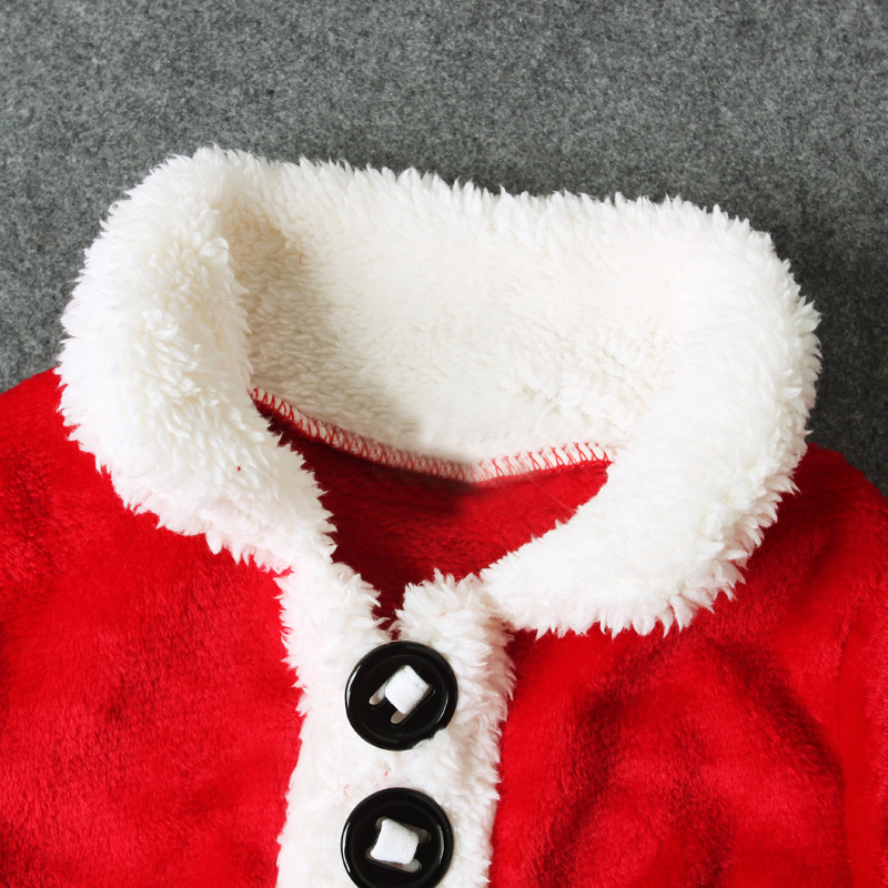 4PCS/3-24Months/Christmas Santa Claus Outfit Newborn Clothing Sets Winter Fleece Tops+Pants+Hats+Socks Baby Boys Clothes BC1035 LJ201023
