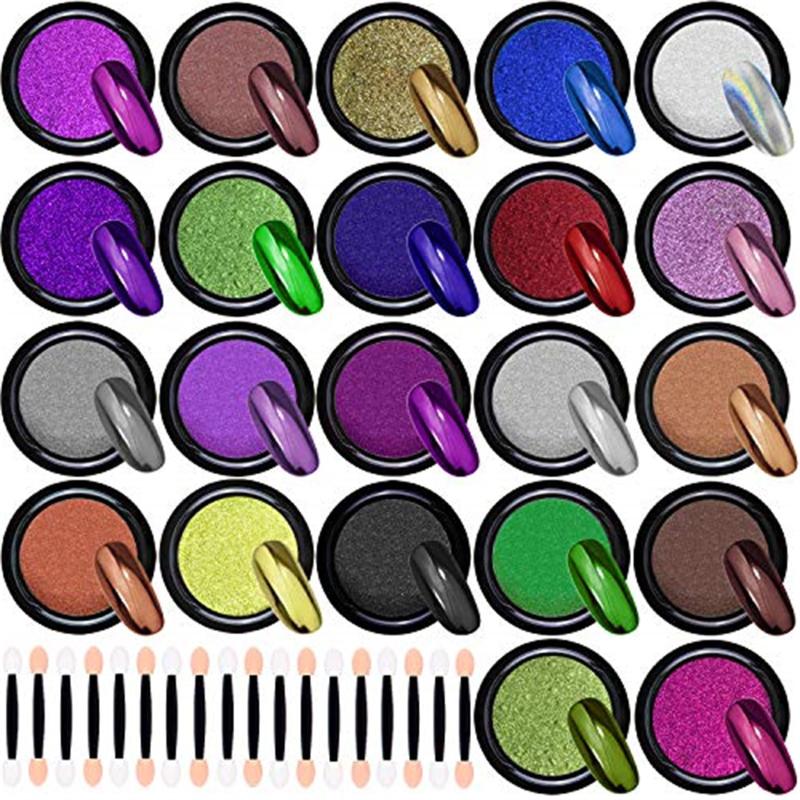 Mirror Chrome Nail Glitter Powder 22 Colors Nail Polish Powder Plated Wint Shadow Sticks Beauty Set Women Gifts Accesorios
Mirror Chrome Nail Glitter Powder 22 Colors Nail Polish Powder Plated Wint Shadow Sticks Beauty Set Women Gifts Accesorios