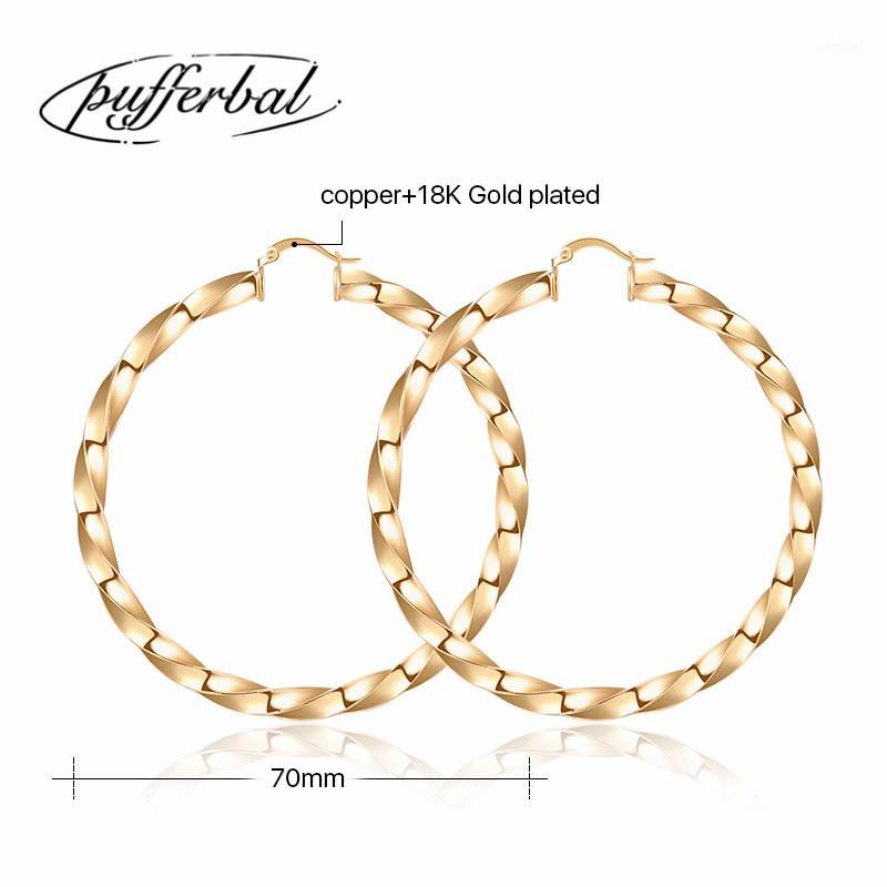 Charm Circle Spiral Earrings For Women Wedding Engagement Statement Ornaments Female Gold Color 70mm ZK401
Charm Circle Spiral Earrings For Women Wedding Engagement Statement Ornaments Female Gold Color 70mm ZK401