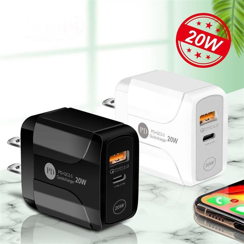 Type-C 20W PD and QC 3.0 Fast Wall Phone Charger Quick Charge Mobile Phone Charger for IPhone Samsung HUAWEI
Type-C 20W PD and QC 3.0 Fast Wall Phone Charger Quick Charge Mobile Phone Charger for IPhone Samsung HUAWEI