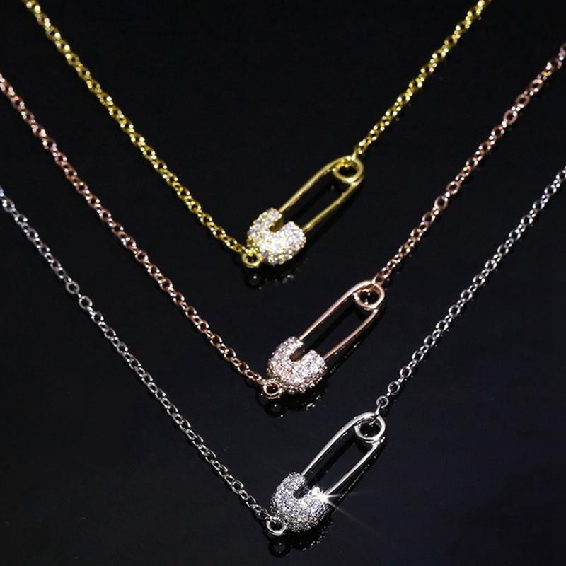 Unique Luxury Necklace Tiny CZ Pave Pin Necklace For Women Fashion Collier Femme Jewelery 
Unique Luxury Necklace Tiny CZ Pave Pin Necklace For Women Fashion Collier Femme Jewelery