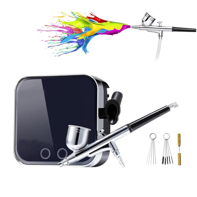 Multi Purpose Airbrush kit with Compressor for Makeup Cake Decorating Nail Art Painting Tattoo Modeling Tool with Cleaning Set
Multi Purpose Airbrush kit with Compressor for Makeup Cake Decorating Nail Art Painting Tattoo Modeling Tool with Cleaning Set